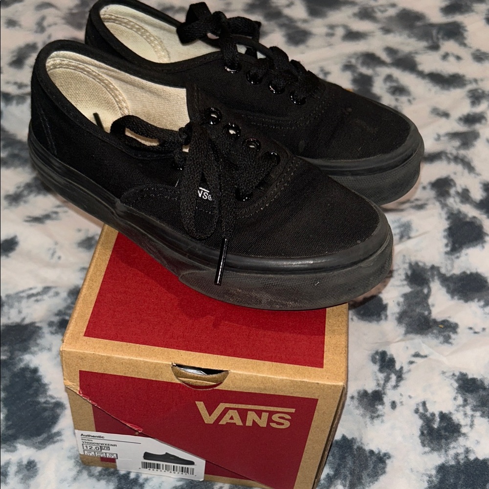 Vans Black Low-Top Sneakers